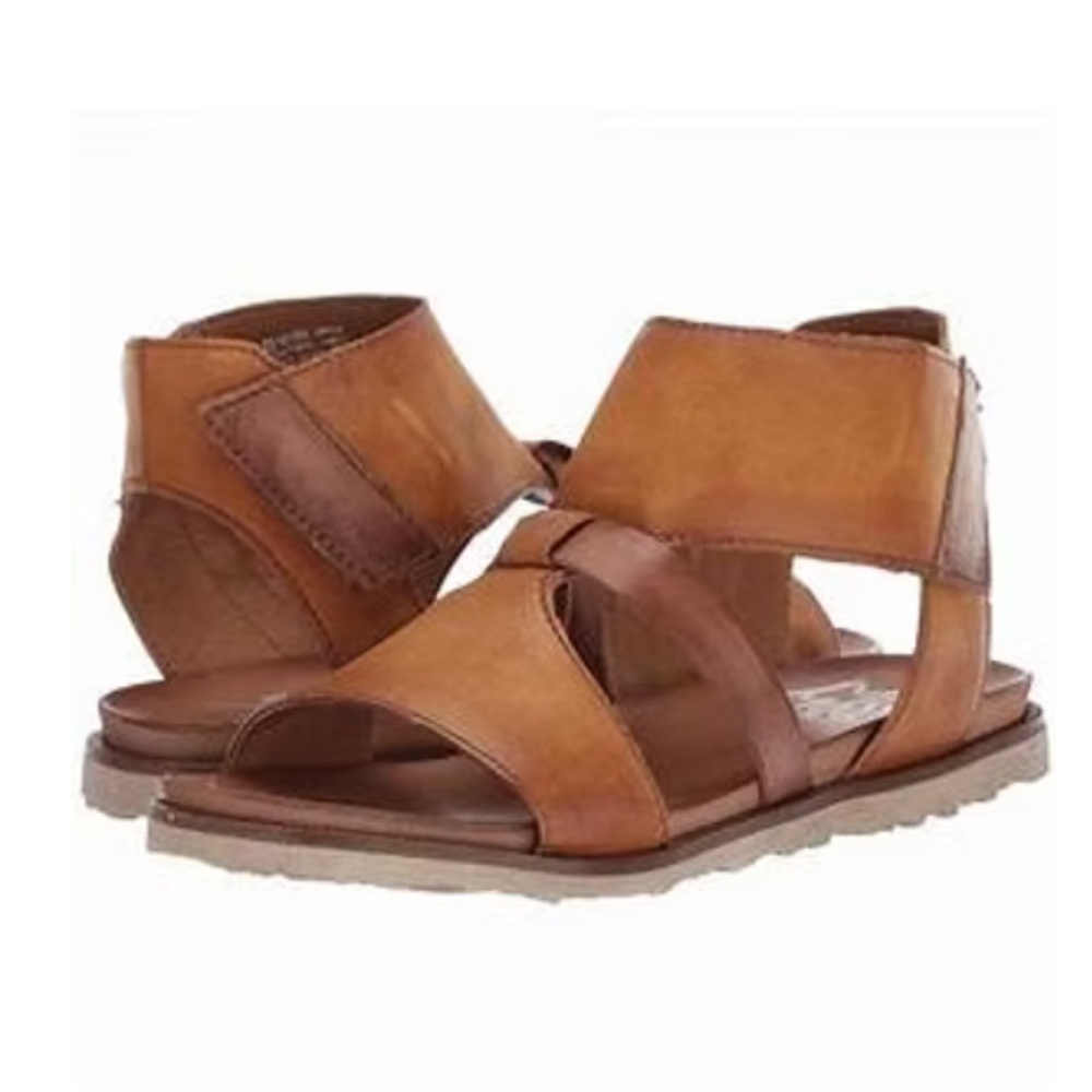 Miz Mooz Tamsyn Tan Leather Sandals